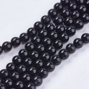 4MM Black Onyx Beads-ONE Gemstone Bead Strand-Jewelry Making Supplies Crafts NWT